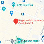 Mapa Registro Automotor 1 Córdoba Capital