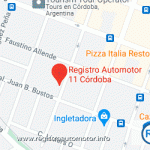 Mapa Registro Automotor 11 Córdoba Capital