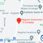 Mapa Registro Automotor 13 Córdoba Capital