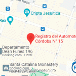 Mapa Registro Automotor 15 Córdoba Capital