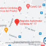 Mapa Registro Automotor 17 Córdoba Capital