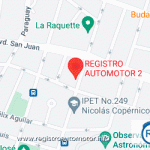 Mapa Registro Automotor 2 Córdoba Capital