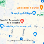 Mapa Registro Automotor 5 Rosario Santa Fe