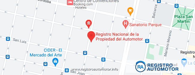 Mapa Registro Automotor 6 Rosario Santa Fe