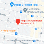 Mapa Registro Automotor 7 Rosario Santa Fe