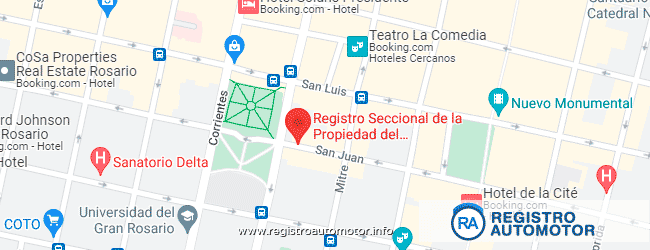 Mapa Registro Automotor 8 Rosario Santa Fe