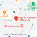 Mapa Registro Automotor 15 Mendoza