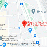 Mapa Registro Automotor 48 Capital Federal CABA