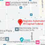 Mapa Registro Automotor 49 Capital Federal CABA