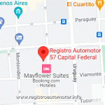 Mapa Registro Automotor 57 Capital Federal CABA