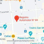 Mapa Registro Automotor 69 Capital Federal CABA