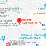 Mapa Registro Automotor 78 Capital Federal CABA