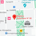 Mapa Registro Automotor 80 Capital Federal CABA