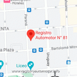 Mapa Registro Automotor 81 Capital Federal CABA