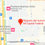 Mapa Registro Automotor 84 Capital Federal CABA