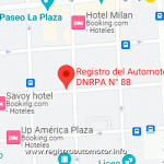 Mapa Registro Automotor 88 Capital Federal CABA