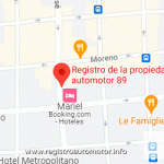 Mapa Registro Automotor 89 Capital Federal CABA