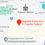 Mapa Registro Automotor 91 Capital Federal CABA