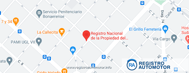Mapa Registro Automotor 10 La Plata