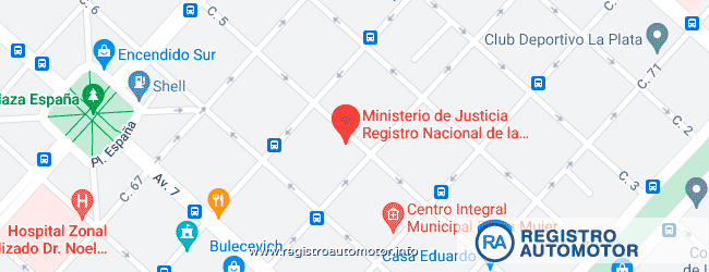 Mapa Registro Automotor 11 La Plata