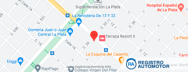 Mapa Registro Automotor 4 La Plata
