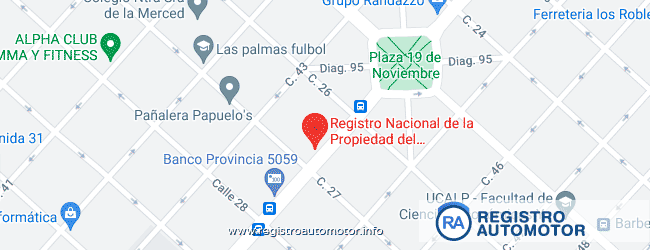 Mapa Registro Automotor 5 La Plata